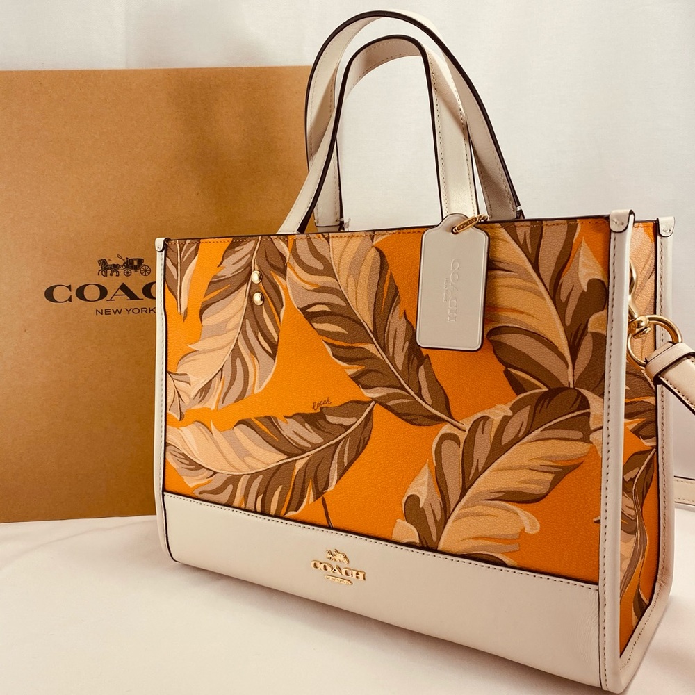 Coach Dempsey Carryall with Banana leaves NWT